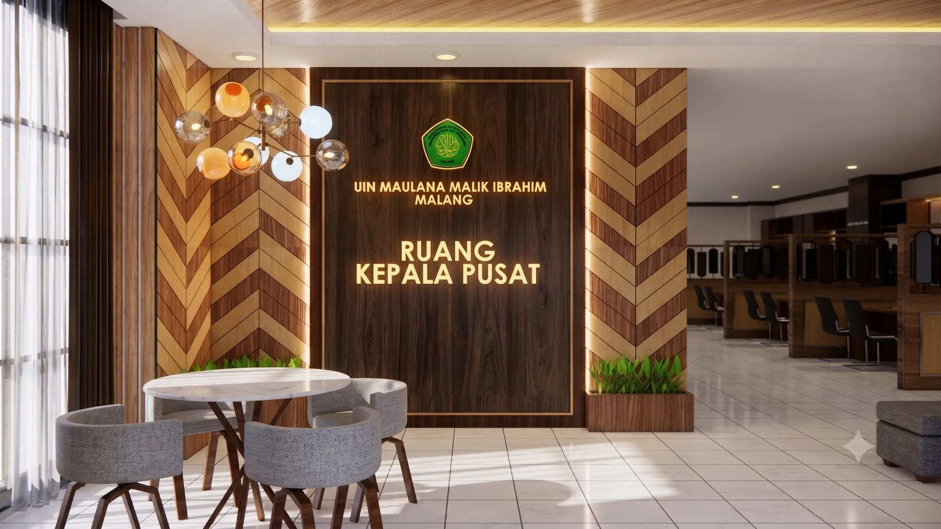 Ruang Kepala Pusat & Biro AUPK UIN Malang