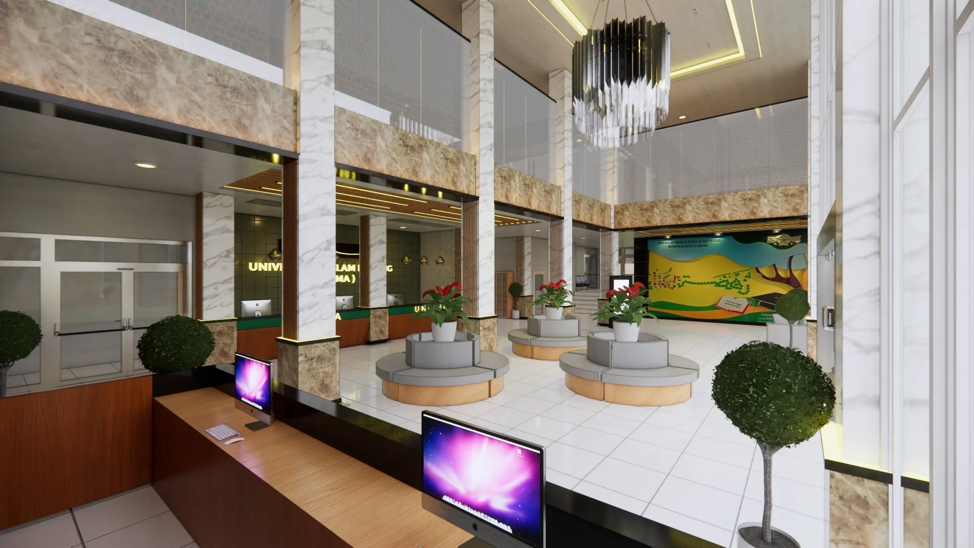 Lobby Rektorat Universitas Islam Malang